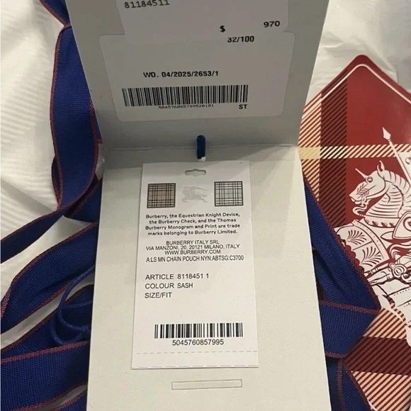 BNWT Burberry Quilted Crossbody Bag in Burgundy - Picture 11 of 13